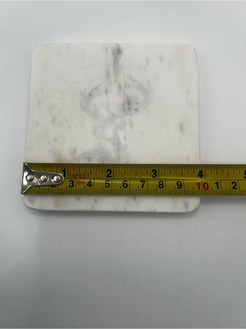 The Dalmore Scotch Whisky Marble Coasters Set of 8 Stag Logo Cork Back